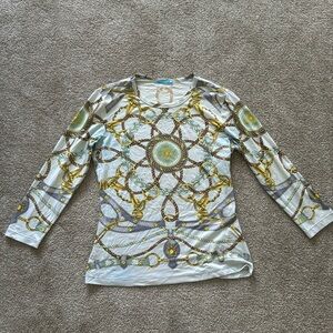 J McLaughlin XS long sleeve with buckle and rope design